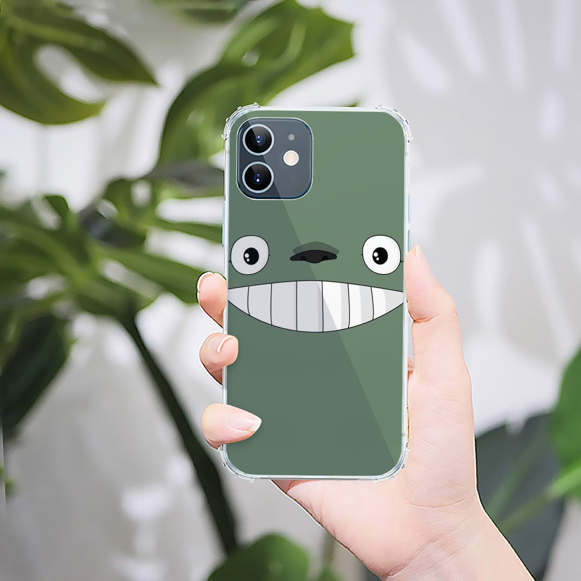 （画像用） となりのトトロ 草壁メイ 草壁サツキ My Neighbor Totoro Satsuki Kusakabe Mei Kusakabe 【iPhone 12シリーズ対応】透明スマホケース（クリアソフトケース）